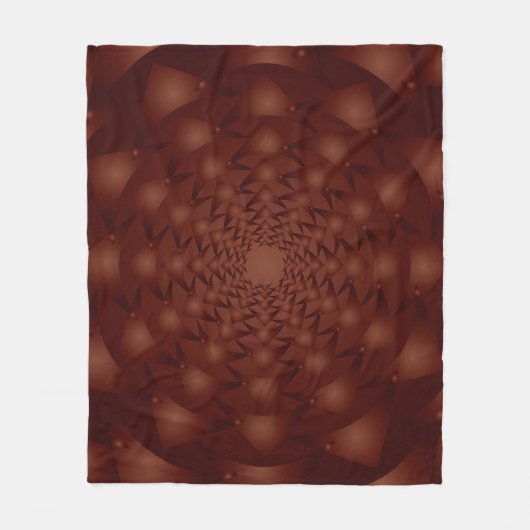 Couverture Polaire Burgundy abstract pattern. Traditional ornaments. (Devant)