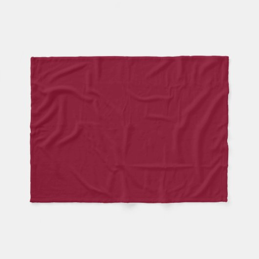 Couverture Polaire Burgundy Couleur complète (Devant (Horizontal))
