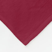 Couverture Polaire Burgundy Couleur complète (Coin)
