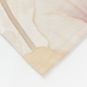 Couverture Polaire Burgundy Crème Lavande Fleur Mariage (Coin)