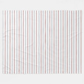 Couverture Polaire Burgundy & Grey Thin Chevron Stripes (Devant (Horizontal))