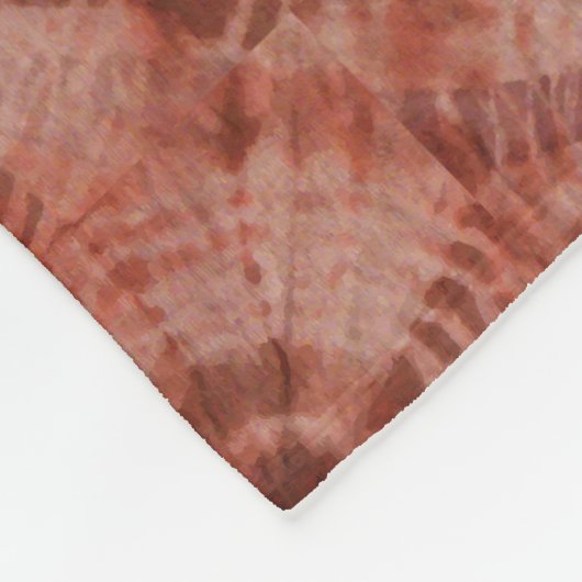 Couverture Polaire Burgundy Tie Dye Style Motif traditionnel (Coin)