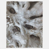 Couverture Polaire Burl de bois de chauffe Abstrait (Devant)