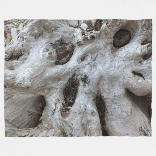 Couverture Polaire Burl de bois de chauffe Abstrait (Devant (Horizontal))
