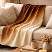 Couverture Polaire Burnished Luxe Espresso Gold Fleece Blanket