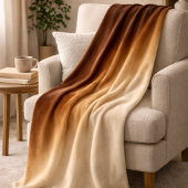 Couverture Polaire Burnished Luxe Espresso Gold Fleece Blanket
