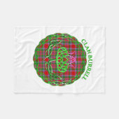 Couverture Polaire Burrell Scottish Tartan Celtic Thistle (Devant (Horizontal))