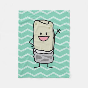 Couverture Polaire Burrito heureux écartant le bonjour