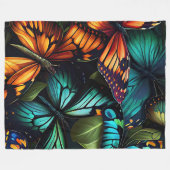 Couverture Polaire Burst–Butterflies in Motion (Devant (Horizontal))