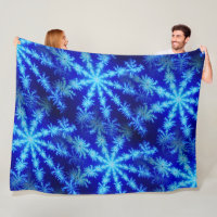 Burst d'étoiles bleu Mandelbrot Fractale Psychédél