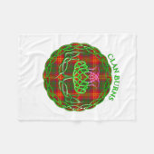 Couverture Polaire Burtish Tartan Celtic Thistle (Devant (Horizontal))