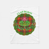 Couverture Polaire Burtish Tartan Celtic Thistle (Devant)