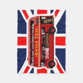 Couverture Polaire Bus Red London Double Decker (Devant)