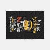 Couverture Polaire Bus Scolaire Il Est Grand Et Jaune (Devant (Horizontal))