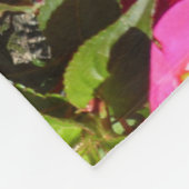 Couverture Polaire Busy Lizzie Rose et Vert (Coin)