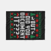 Couverture Polaire But Did You Doent It Funny Office Christmas Ugly (Devant (Horizontal))
