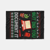 Couverture Polaire But Did You Doent It Funny Office Christmas Ugly S (Devant (Horizontal))