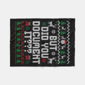 Couverture Polaire But Did You Doent It Funny Office Christmas Ugly S (Devant (Horizontal))
