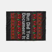 Couverture Polaire But Did You Doent It Funny Office Christmas Ugly S (Devant (Horizontal))