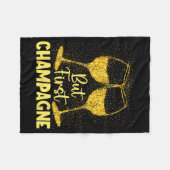 Couverture Polaire But First Champagne Funny New Year Holiday-season  (Devant (Horizontal))