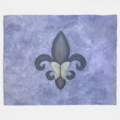 Couverture Polaire Butterfleur | Papillon Fleur de Lis (Devant (Horizontal))