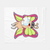 Couverture Polaire Butterfly Dentist Teeth (Devant (Horizontal))
