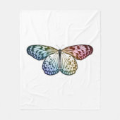 Couverture Polaire Butterfly Rainbow (Devant)