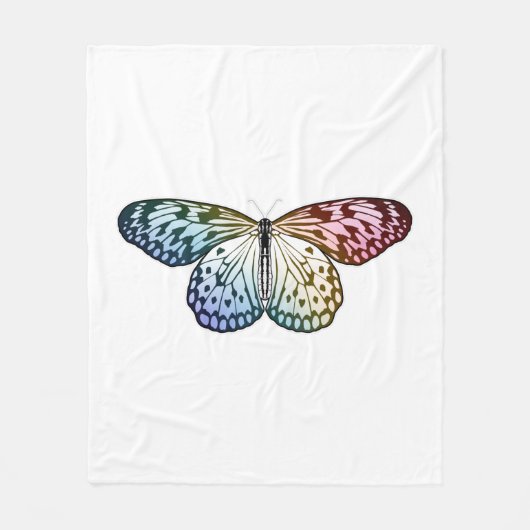 Couverture Polaire Butterfly Rainbow (Devant)