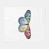 Couverture Polaire Butterfly Rainbow (Devant (Horizontal))