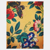 Couverture Polaire Butterfly with a bush woven polar blanket (Devant)