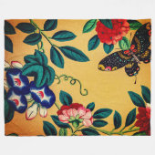 Couverture Polaire Butterfly with a bush woven polar blanket (Devant (Horizontal))