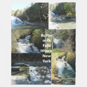 Couverture Polaire BUTTERMILK FALLS ITHACA NEW YORK jeté