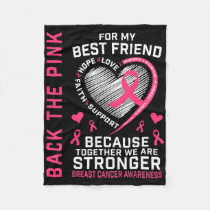 Couverture Polaire Byck The Pink Best Friend Breast Cancer Sensibilis