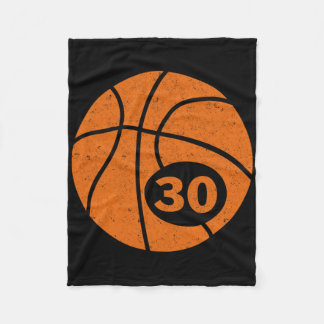 Couverture Polaire Bysketbyll Joueur Jersey Numéro 30 Trente Graphiqu