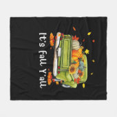 Couverture Polaire C’est l’automne Y’all Citrouille Automne Bonjour A (Devant (Horizontal))