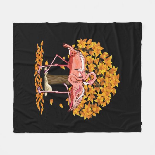 Couverture Polaire C’est l’automne Y’all Flamant rose Thanksgiving Ha (Devant (Horizontal))