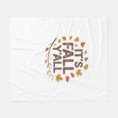Couverture Polaire C’est le design classique rétrograde de Fall Y’all (Devant (Horizontal))