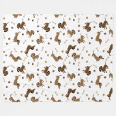 Couverture Polaire Ça a été une longue journée de Dachshund (Devant (Horizontal))