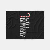 Couverture Polaire Ça ne va pas se lick soi-même - Noël coquin (Devant (Horizontal))