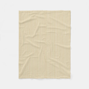 Couverture Polaire Cabana beige et blanc kaki