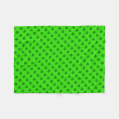 Couverture Polaire Cabot vert, arrière - plan vert pour Baby shower (Devant (Horizontal))
