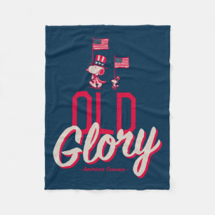 Couverture Polaire cacahuètes American Summer Old Glory