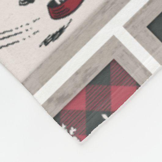 Couverture Polaire cacahuètes | Ancien Motif de traîneau (Coin)