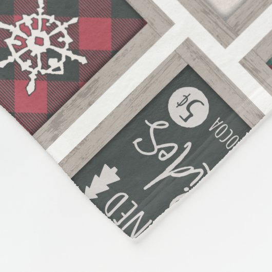 Couverture Polaire cacahuètes | Ancien Motif de traîneau (Coin)