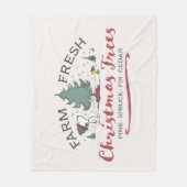 Couverture Polaire cacahuètes | Arbres de Noël frais de ferme (Devant)