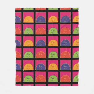 Couverture Polaire cacahuètes   Art Pop moderne C'est Charlie Brown