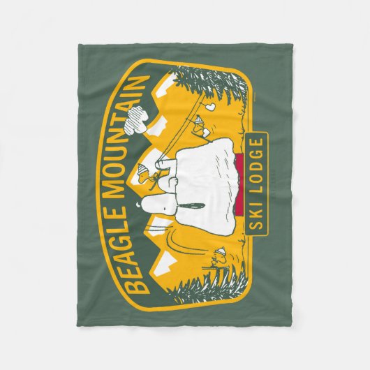 Couverture Polaire cacahuètes | Beagle Mountain Ski Lodge (Devant)