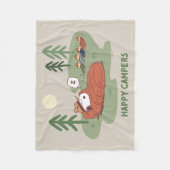 Couverture Polaire cacahuètes | Campeurs de couchage Snoopy & Woodsto (Devant)