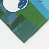 Couverture Polaire cacahuètes | Canoë Snoopy & Woodstock (Coin)