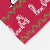 Couverture Polaire cacahuètes | Chandail de Noël Snoopy & Woodstock (Coin)
